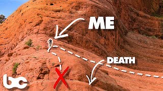 THE RISKIEST THING I'VE EVER DONE ON A BIKE | The White Line in Sedona, Arizona