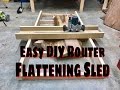 Making A Easy DIY Router Flattening Sled