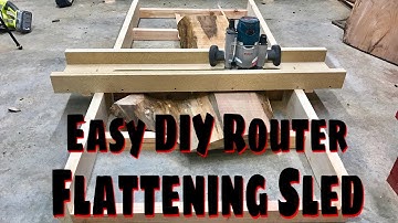 Making A Easy DIY Router Flattening Sled