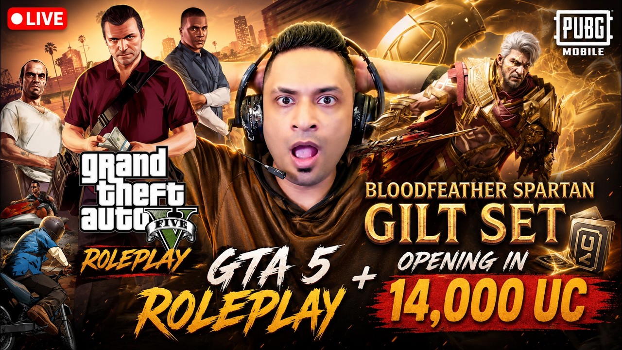 GTA 5 ROLEPLAY | 14,000 UC BLOODFEATHER SPARTAN OPENING 😱 MRJAYPLAYS
