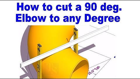 Cut an Elbow to any degree  pipe fit up tutorial piping tips and tricks.