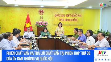 Phiên chất vấn và trả lời chất vấn tại phiên họp thứ 36 của Ủy ban Thường vụ Quốc hội