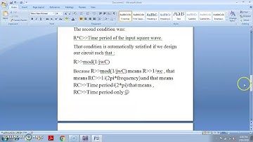 Multisim simulation of RC integrator(without op amp)