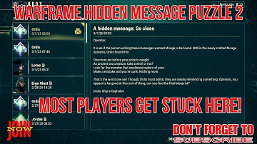 🧩 Warframe Hidden Message Puzzle 2 – Most Players Get Stuck Here! 🤯🔥