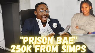 Girl released from prison gifted 250k From Simps!