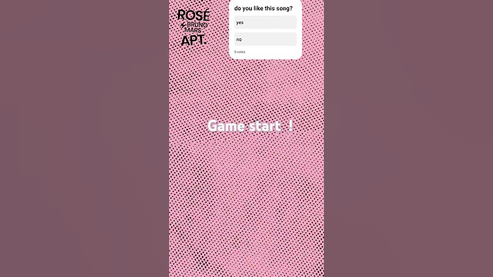 Rosé's favourite game, game start