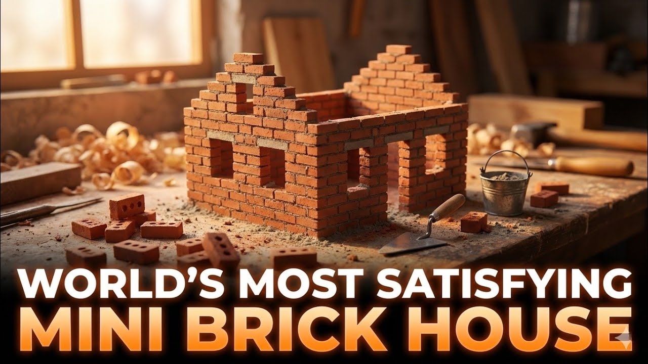World’s Most Satisfying Mini Brick House Build
