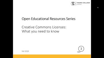 OER Series, Part III: Creative Commons Licenses