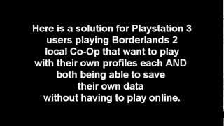 Borderlands 2: PS3 Local Split-Screen fix!