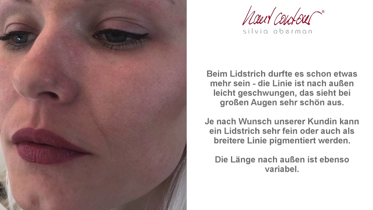 Haut Contour Permanent Make Up Augenlider Und Lippe Youtube