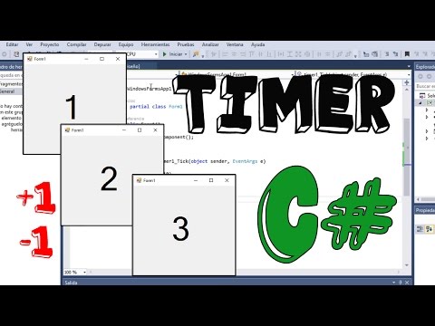 CONTADOR TIMER EN VISUAL STUDIO 2017 RC - C#