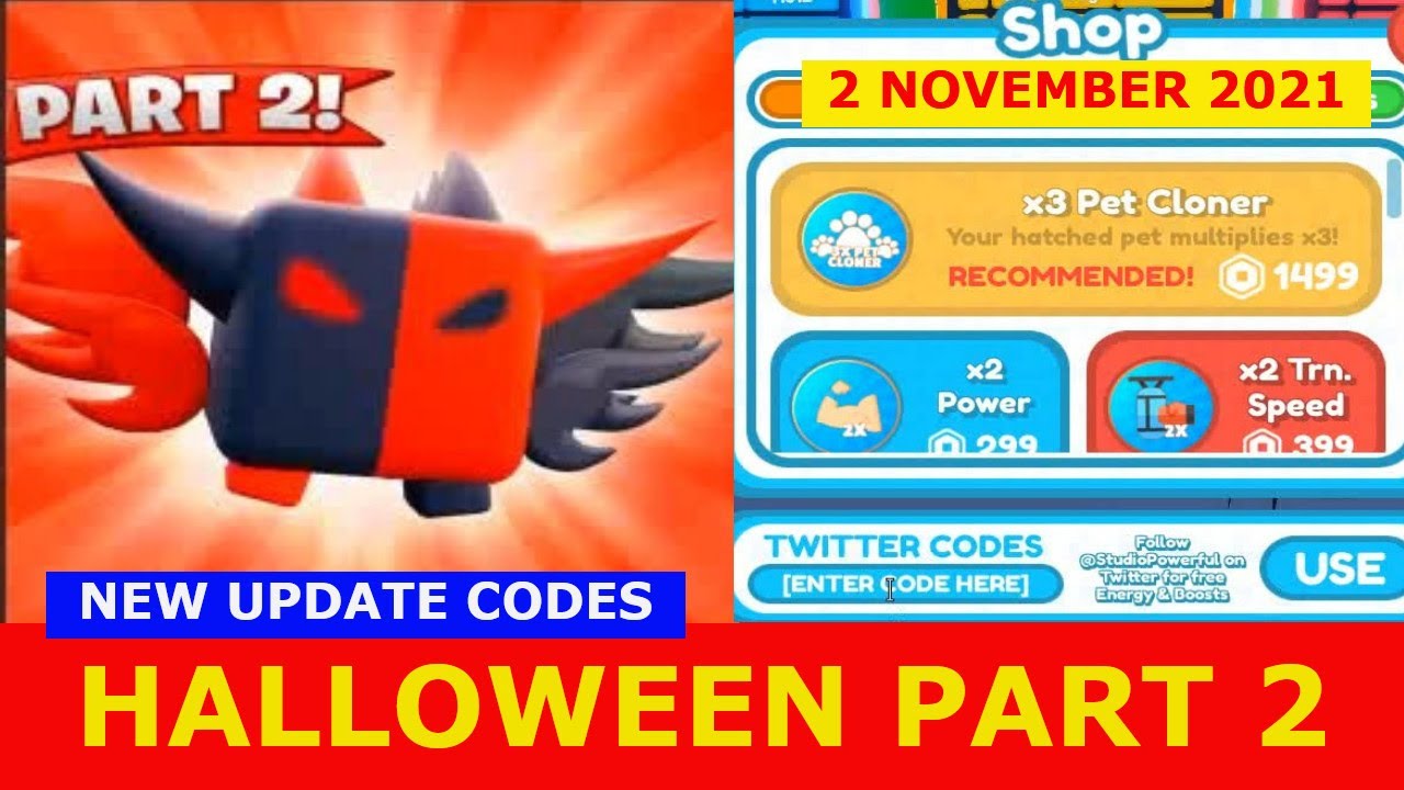 ALL CODES WORK HALLOWEEN PART 2 PART 2 NEW CODES Fightman Simulator ROBLOX November 2 