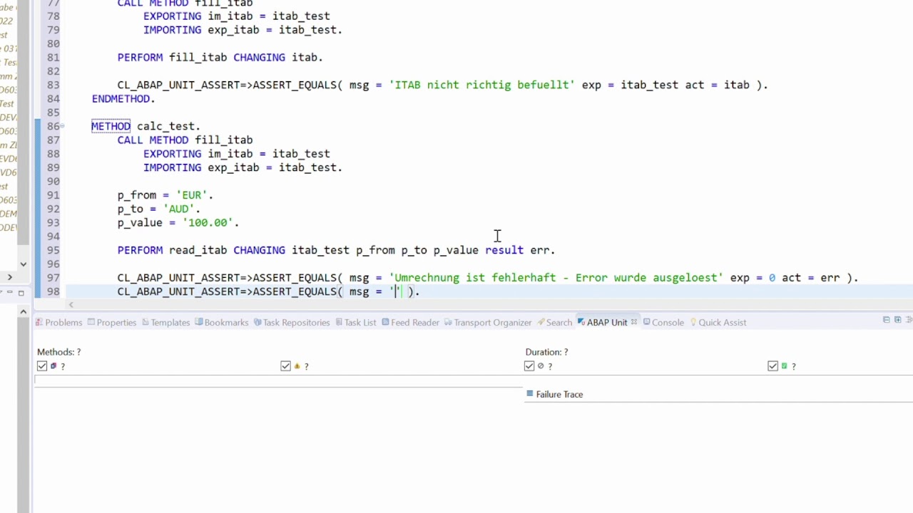 ABAP Unit Test Blended Learning System YouTube