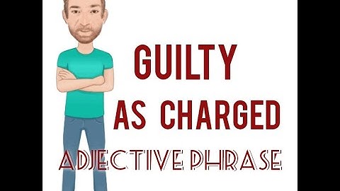 Guilty as Charged - Adjective Phrase (257) Two Meanings - English Tutor Nick P