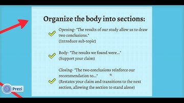 Organizing and Drafting