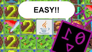 I made my own minesweeper in Java!