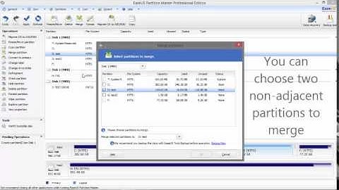 How to merge partitions without losing data