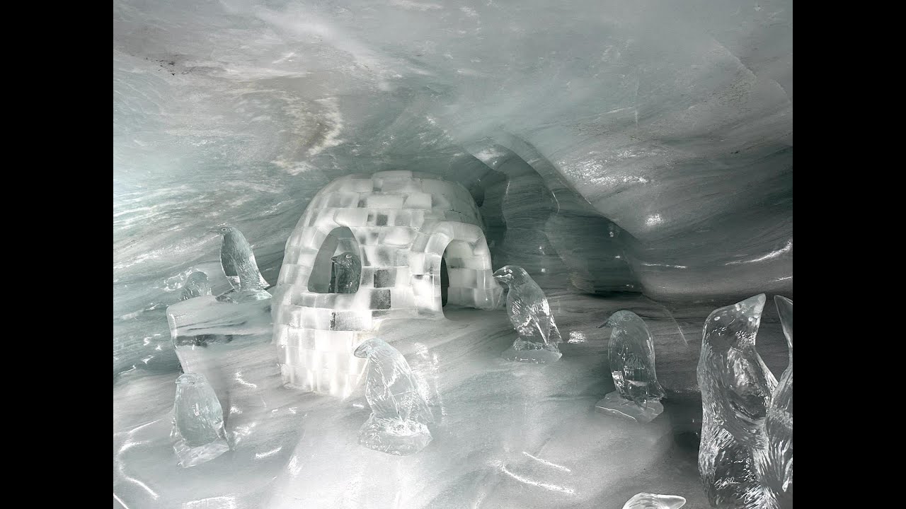 Besuch im Eispalast auf dem Jungfraujoch (Schweiz)