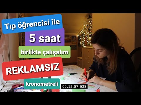 REKLAMSIZ, KRONOMETRELİ 5 SAAT Birlikte Çalışalım 👩‍⚕️