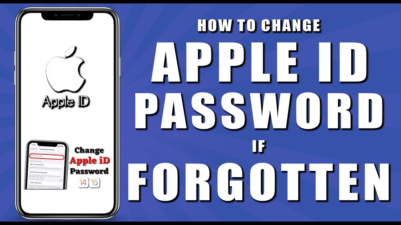 How to change apple id password if forgotten (2024) - YouTube