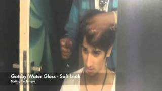 Gatsby Shoot -Styling hair with Gtasby Water Gloss Soft