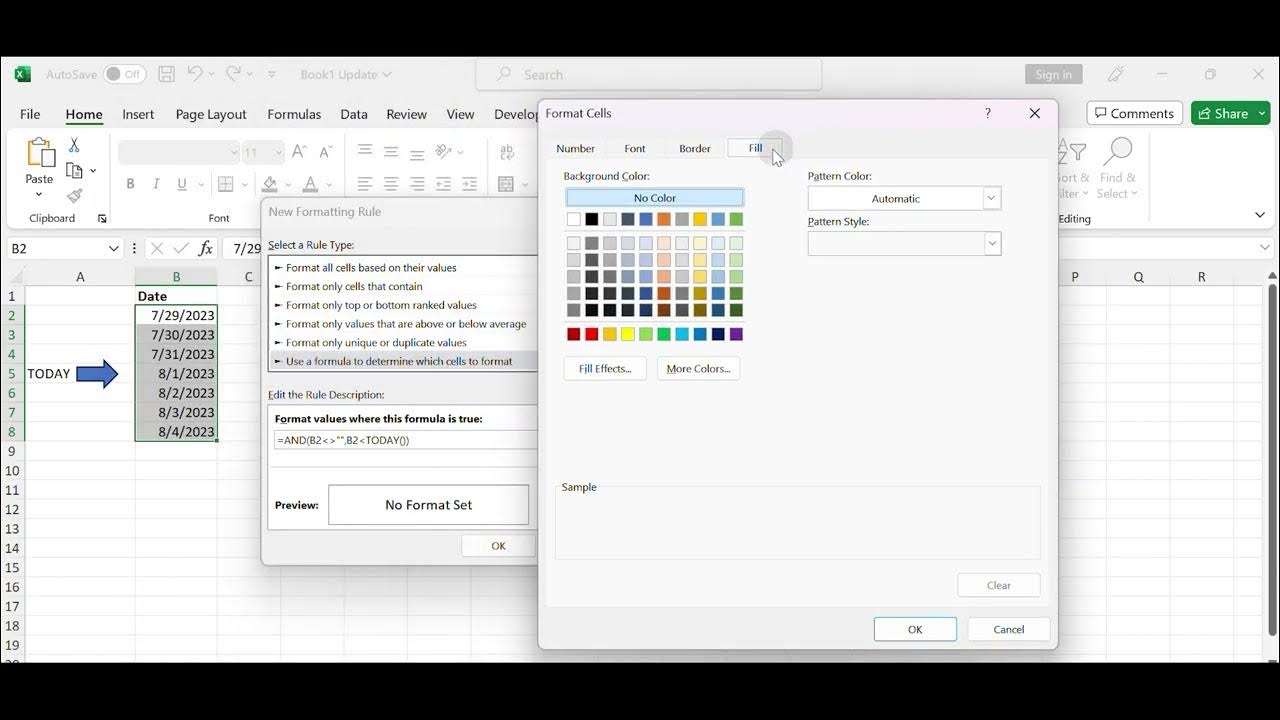 how-to-conditional-formatting-date-with-red-amber-or-green-youtube
