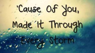 Video thumbnail of "Jesse McCartney - Because You Live Lyrics"