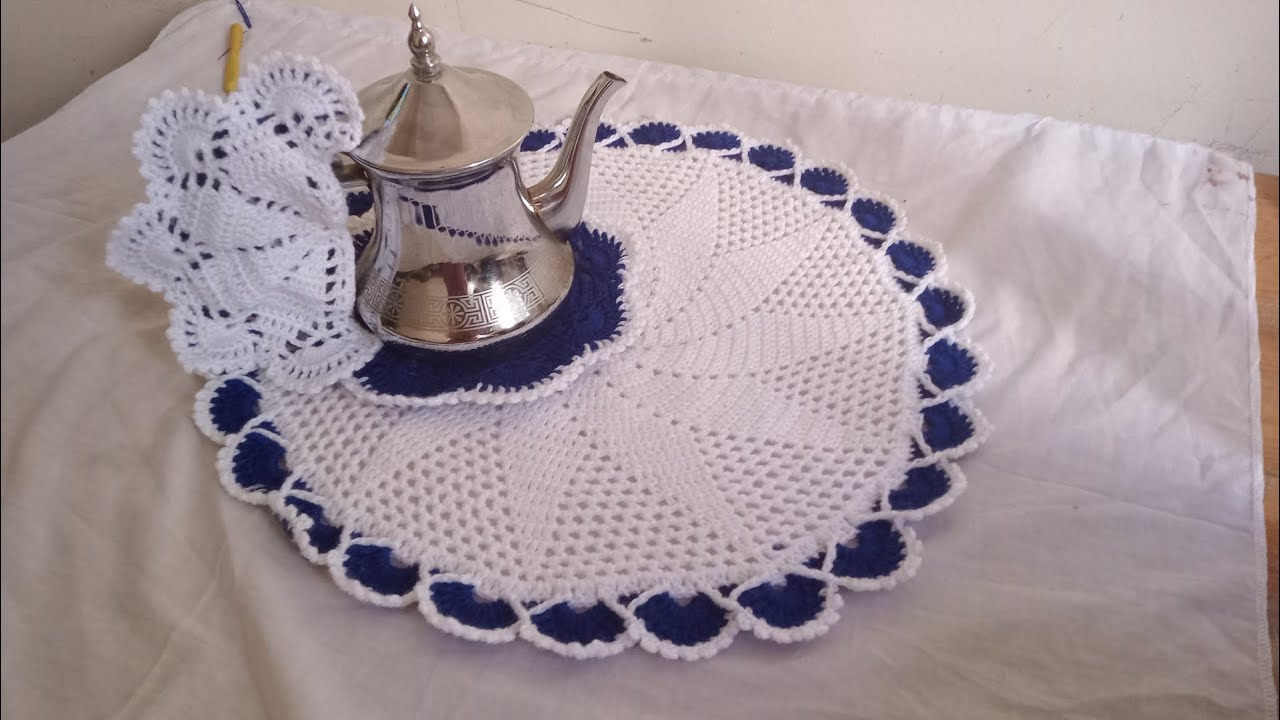 جديد مساكة إبريق الشاي كروشيه روعه crochet//shawli طريقة سهلة الجزء الثاني مساكة يدى براد