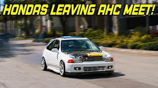 Sick Honda's Leaving AHC Miami Meet! [4K][2023]