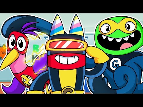 СУПЕРГЕРОИ В САДУ БАН БАНА?! | Garten of Ban Ban 4 - Анимации на русском