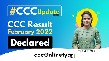 CCC EXAM FEBRUARY 2022 RESULT IS LIVE | CCCONLINETAYARI