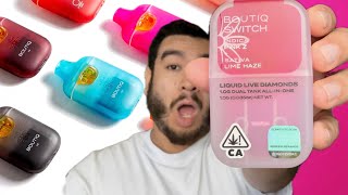 NEW 2 IN 1 BOUTIQ DISPOSABLE REVIEW & REACTION! (PINK Z / LIME HAZE)
