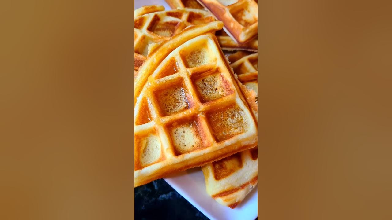Make your waffle dough with simple ingredients 🧇 YouTube