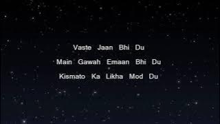 Dhvani Bhanushali - Vaaste (Karaoke Version)