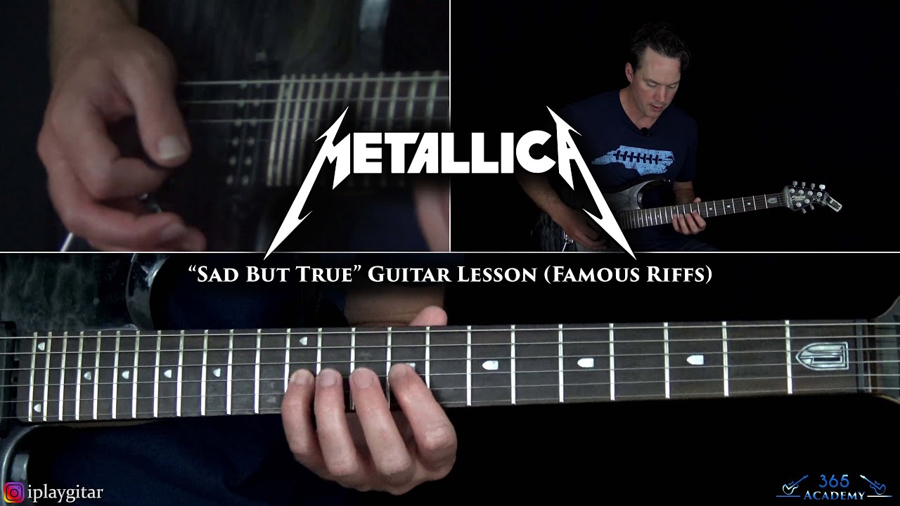 Металлика на гитаре. Как играть Металлику на гитаре. Sad but true разбор. Metallica Sad but true Ноты.
