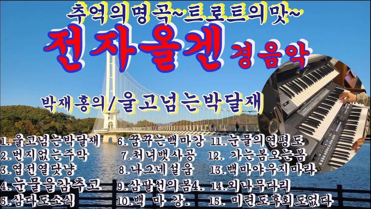 추억의명곡 / 트로트의맛 / 전자올겐경음악 / 울고넘는박달재 / 변지없는주막 /엽전열닷냥 / 눈물을감추고 / 삼다도소식 외 다수