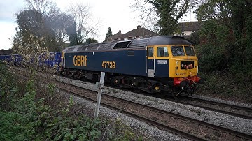 6V52 GBRf Class 47 47739 passing Wylds Lane Junction Worcester 24/11/25