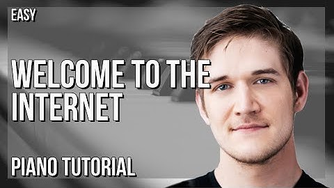 SUPER EASY: How to play Welcome to the Internet  by Bo Burnham on Piano (Tutorial)