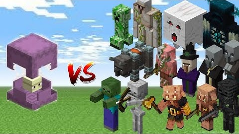 SHULKER VS ALL MOBS | MINECRAFT | Shulker vs Every Minecraft mob in Minecraft Mob Battle |