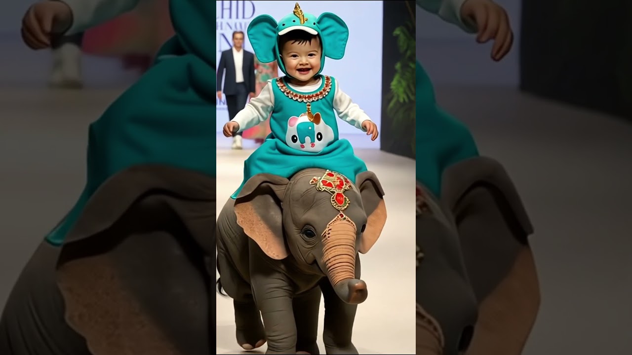 Elephant baby fashion show 
