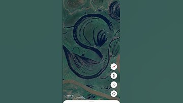 Water art on land @googlemaps