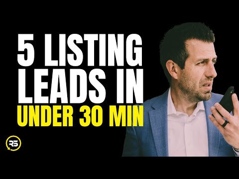 COLD CALLING REAL ESTATE LEADS "LIVE" (5 LEADS IN 30 MIN!)