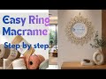 Making of beautiful macrame wall decor...✨.  തുടക്കാർക്കും എളുപ്പത്തിൽ ചെയ്യാൻ കഴിയും..👍