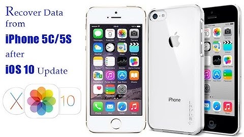How to Recover Lost Data from iPhone 5C/5S after iOS 10 Update
