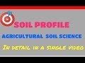 SOIL PROFILE/SOIL HORIZON/ELUVIATION/ ILLUVIATION/REGOLITH/SOLUM/BED ROCK/ORGANIC HORIZON/A, B, E, C
