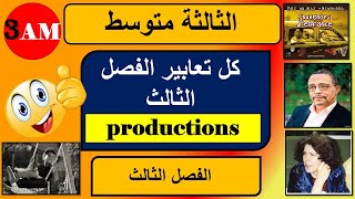 كل التعابير الكتابية السنة الثالثة متوسط للفصل الثالث/ la biographie et les souvenirs