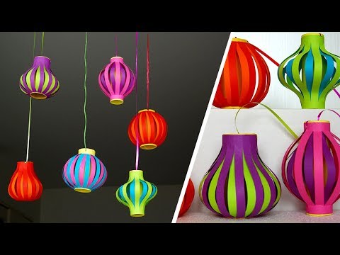 Cách làm Đèn Lồng Trung Thu Đơn Giản - Đèn Lồng Trung Thu cho Bé - DIY Lantern for Moon Festival-