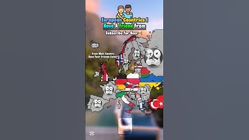 European Countries I Have A Friend From #europe #map #history #flag