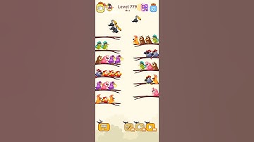 Bird sort color game level 779 #games #leveldesign #gamedesign #gameartdesign #gaming