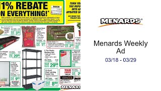 Menards Weekly Ad 03/18 - 03/29